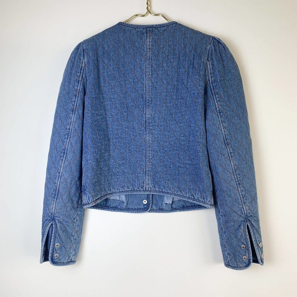VERONICA BEARD Camilla Quilted Denim Jacket - Picture 6 of 8